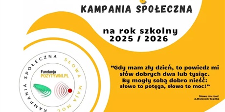 Kampania społeczna "Słowa mają moc" w naszej szkole