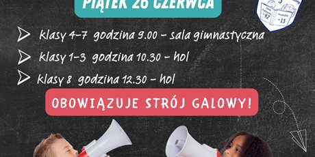 Zakończenie roku szkolnego