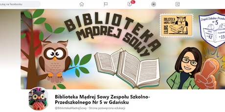 Profil Biblioteki Mądrej Sowy na FB